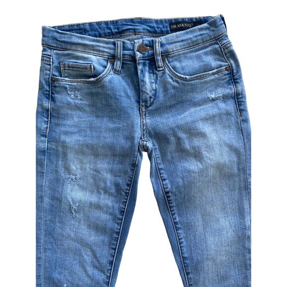 BLANKNYC FANCY THAT RUFFLE HEM SKINNY JEANS SIZE 24 - Picture 5 of 11